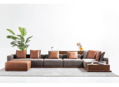 Polstersofa Eckgarnitur Ecksofa L Form Stoffsofa Couch Modern Sofa Grau