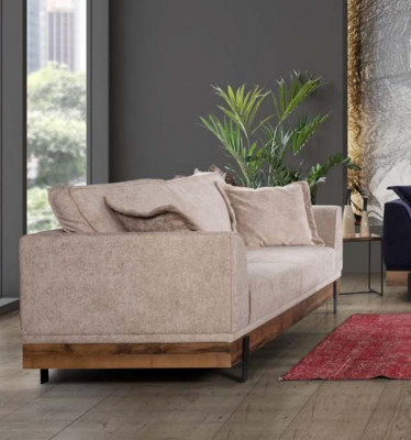 Sofagarnitur Sofa Sessel Sofas Dreisitzer 3+3+1 Sitzer Garnitur Modern