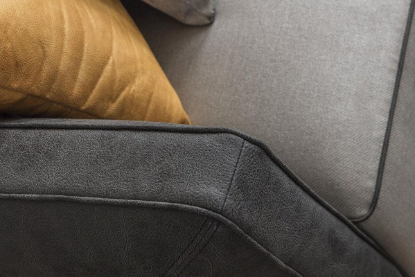 Ecksofa Sofas L-Form Großes Sofa Eck Wohnzimmer Polyester Modern Luxus Stoff Neu