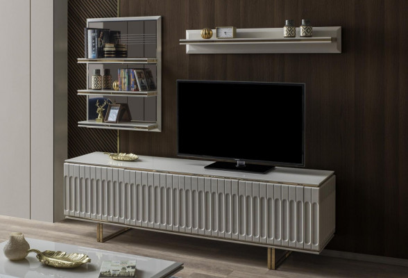 Luxus tv -Ständer Wohnzimmer rtv Lowboard Sideboard Kommode Wohnwand Modern Neu