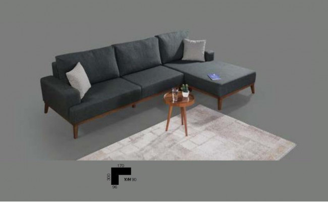 Ecksofa L-Form Garnitur Textil Sitz Wohnzimmer Polstermöbel Ecke Sofa