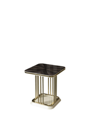 Beistelltisch Braun Couchtisch Tisch Wohnzimmer Möbel Braun Metall Tische Sofort
