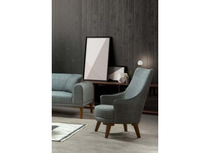 Modern Sessel Einsitzer Design Lehnstuhl Wohnzimmer Polster Möbel