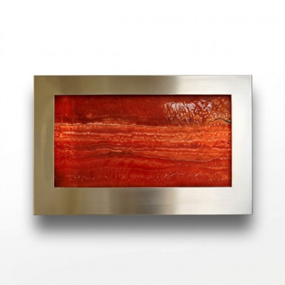 LED Wasserwand Designer Wasser Säulen Wasserfall Bild Rahmen 90x60