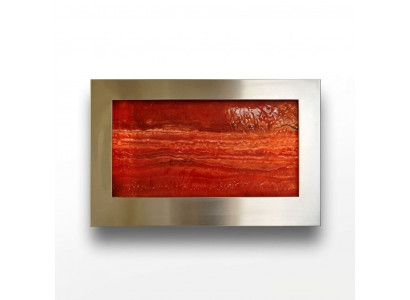 LED Wasserwand Designer Wasser Säulen Wasserfall Bild Rahmen 90x60