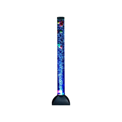 LED Wasser Säule 120cm Leuchte klar Fische Dekoration Steh Lampe