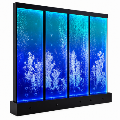 Moderne Trennwand Wasser Wände Dekorative LED Wasserwand Beleuchtete Wand
