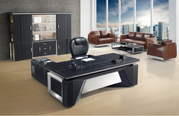 Designer Büro Set Schrank Set Chef Tisch Schreibtisch 2tlg. Einrichtung