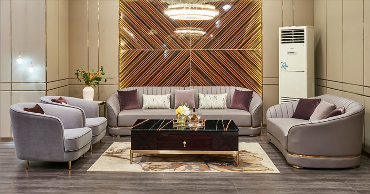 Komplett Sofagarnitur Leder Set Design Sofa Polster Couchen Couch