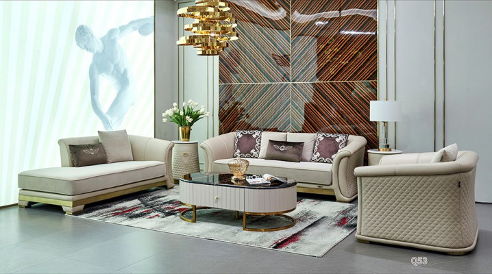 Beistelltisch Design Sofagarnitur Couch Couchtisch Sofa 6tlg. Wohnzimmer