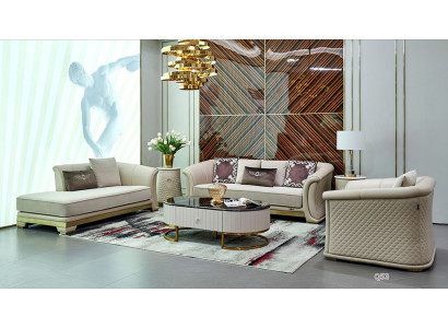 Beistelltisch Design Sofagarnitur Couch Couchtisch Sofa 6tlg. Wohnzimmer