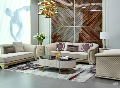 Beistelltisch Design Sofagarnitur Couch Couchtisch Sofa 6tlg. Wohnzimmer