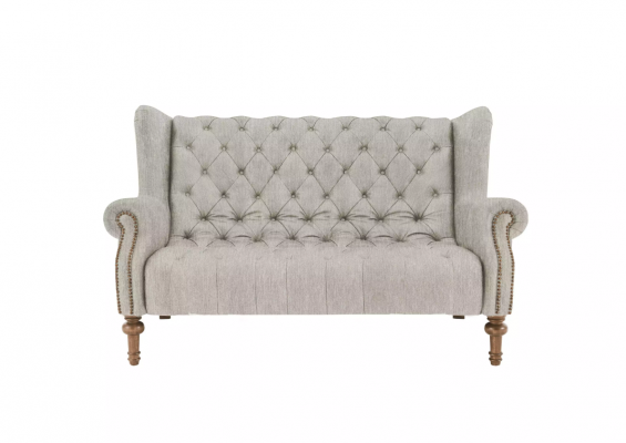 Chesterfield Sofa Couch Polster Stoff Leder Couchen Polster Garnitur 2 Sitzers
