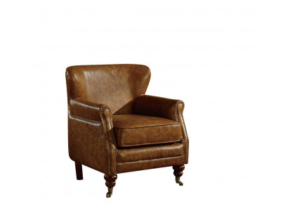 Chesterfield Ohrensessel Braun Leder Sofagarnitur Sessel Couch Ledersofa Neu