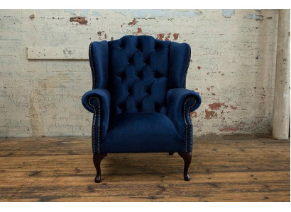 Chesterfield Ohrensessel Sessel 1 Sitzer Polster Couch Sofa Relax Fernseh Neu #1