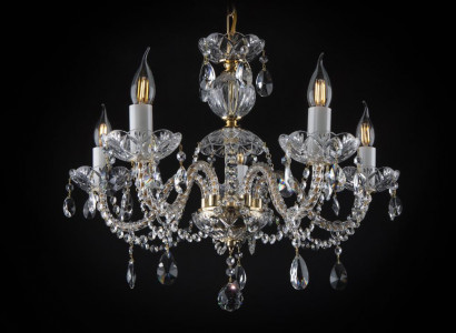 -Luster Kristall Kronleuchter Bohemia Lampe Deckenleuchte Leuchte Hängeleuchte