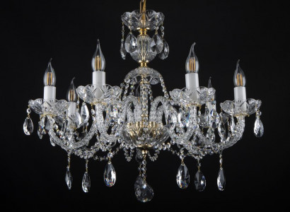 -Luster Hänge Lampe Kristall Leuchten Decken Kronleuchter Leuchte Bohemia Lampen