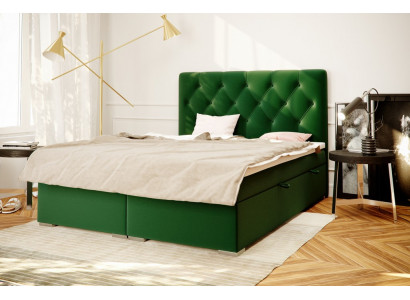 Chesterfield Boxspring Bett Hotel Doppel Komplett Set Matratze Topper Betten Neu