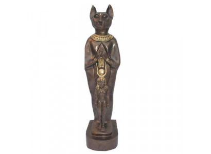 Skulptur Ägypten Göttin Katzen Bastet Statuen Ägyptische Statue Figuren Pharao