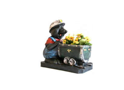 Blumentopf Maulwurf Farten Deko Figur Statue Skulptur Figur Dekoration Topf Neu