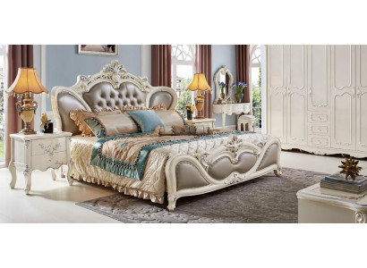 Bett Polster Design Luxus Doppel Echtholz Betten Schlaf Zimmer Chesterfield