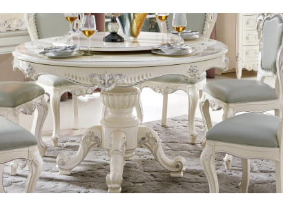 Klassische Barock Esszimmer Möbel Essgarnitur Lehnstuhl Tisch Gruppe 7tlg. Set