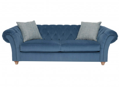 jvmoebel ® Leder Sofa Couch - Design Polster Zweisitzer Couch Garnitur Blau Neu