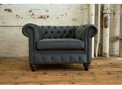 Chesterfield Design Sessel Couch Polster Luxus Textil Couchen 1 Sitzer Einsitzer