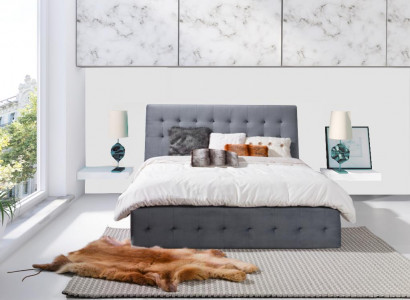 Bett Polster Design Luxus Doppel Hotel Betten Ehe Schlaf Zimmer Textil 180x200cm