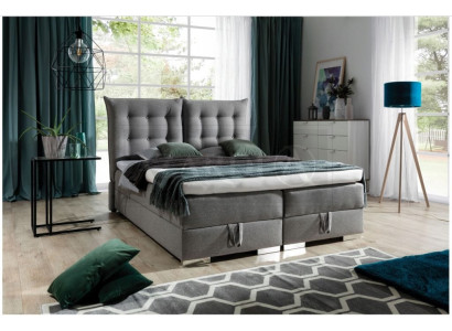 Boxspringbett Klassische Design Polster Englische Betten Doppelbett Beige Bett