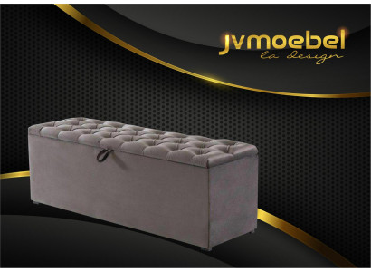 Chesterfield Sitzbank Modern Desing Ottomane Sitzhocker Zweisitzer Textil Neu