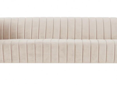 Beige Dreisitzer Sofa Stoff Polster Wohnzimmer Design Couchen Sofas Neu Modern