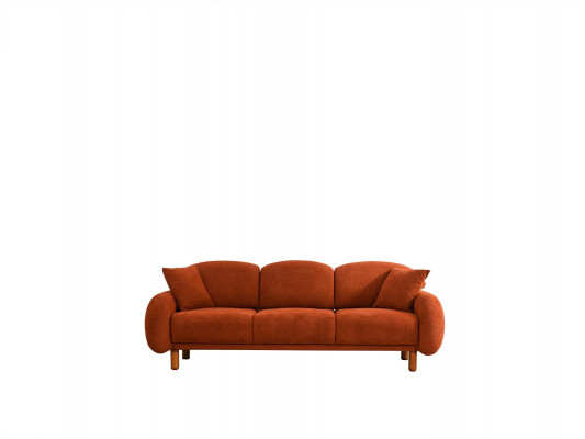 Polstersofa Orange Dreisitzer Sofa 3 Sitzer Stoffsofa Couch Moderne