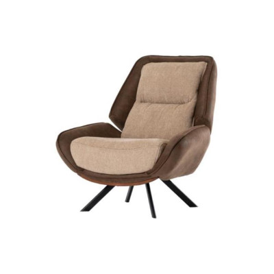 Beige-Braune Wohnzimmer Sessel Stilvoller 2-er Polster-Set Luxus Möbel