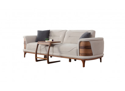 Dreisitzer-Sofas für das Wohnzimmer aus luxuriösem beigefarbenem