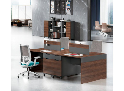 Brauner Arbeitstisch Luxuriöse Büromöbel Designer Holz Möbel Edle Tische