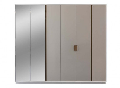 Hellgrauer Kleiderschrank Designer Schlafzimmer Schränke Luxus Holzmöbel