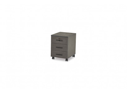 Aktenschrank Grau Einfarbig Arbeitszimmer Modern Design mit Schubladen