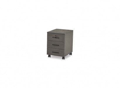 Aktenschrank Grau Einfarbig Arbeitszimmer Modern Design mit Schubladen