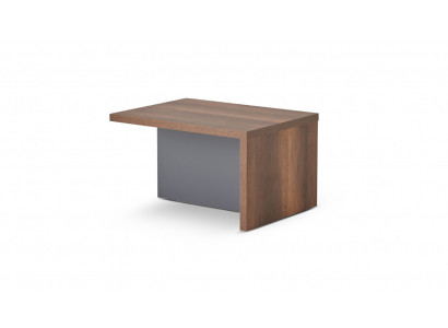 Couchtisch Braun Grau Zweifarbig Rechteckig Form Arbeitszimmer Modern