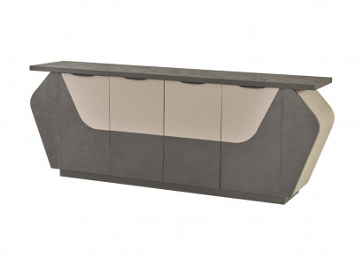 Arbeitszimmer Sideboard Aktenschrank Grau Zweifarbig Stauraum Modern