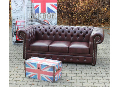 Chesterfield Sofa Couch Polster 3 Sitz Klassische Couchen Garnitur Neu