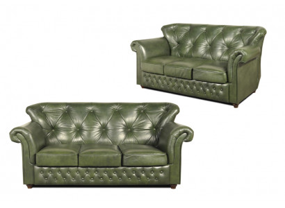 Chesterfield Möbel Sofa XXL Polster Sofas Couch Garnitur Leder Textil Stoff Neu
