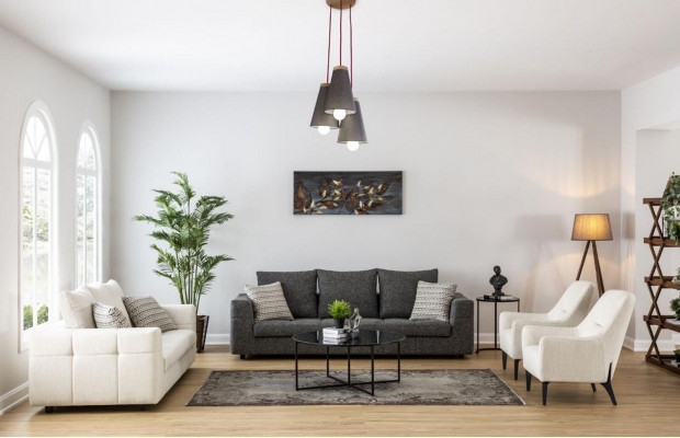 Luxus Modernes Sofa 3 Sitzer Polstersofa weiß Textill Sitz Design Couch Sofas