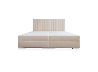 Comfortable and functional bed is made of high quality material in a modern style 