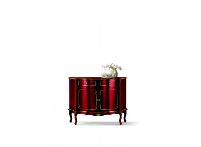 Luxus Italienische Holz Möbel Kommode Rot Buffet Schrank Wohnzimmer