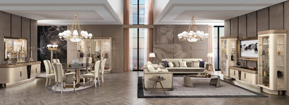 Esstisch Luxus Tisch Massiv Möbel Holz aus Italien Esszimmer Tische Einrichtung