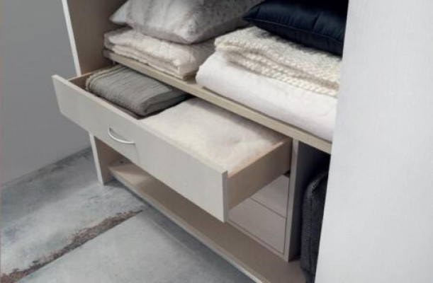 Kleiderschrank Holzschrank Luxus Schwebetüren Design Holz Modern Möbel Echtholz