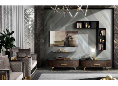 Wohnzimmer rtv Sideboard tv Schrank Tisch Kommode Lowboard Holz Modern Neu