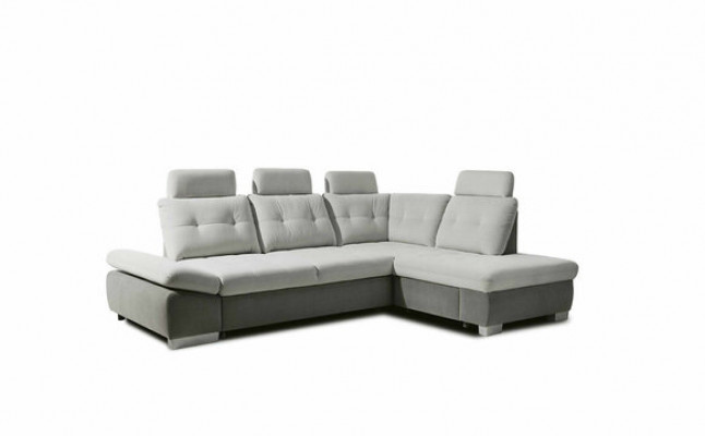 Ecksofa L Form Sofa Wohnlandschaft Garnitur Stoff Sofas Bettunktion Schlaf Couch